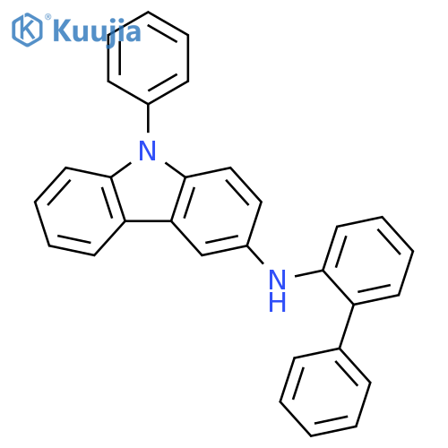 9H-Carbazol-3-amine, N-[1,1'-biphenyl]-2-yl-9-phenyl- structure