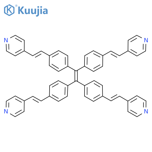 4,4',4'',4'''-[1,2-Ethenediylidenetetrakis[4,1-phenylene-(1E)-2,1-ethenediyl]]tetrakis[pyridine] structure