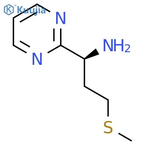 (1S)-3-(methylsulfanyl)-1-(pyrimidin-2-yl)propan-1-amine structure