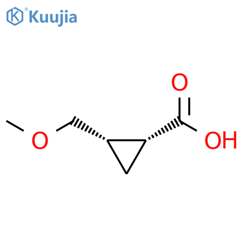 cis-2-(Methoxymethyl)cyclopropane-1-carboxylic acid structure