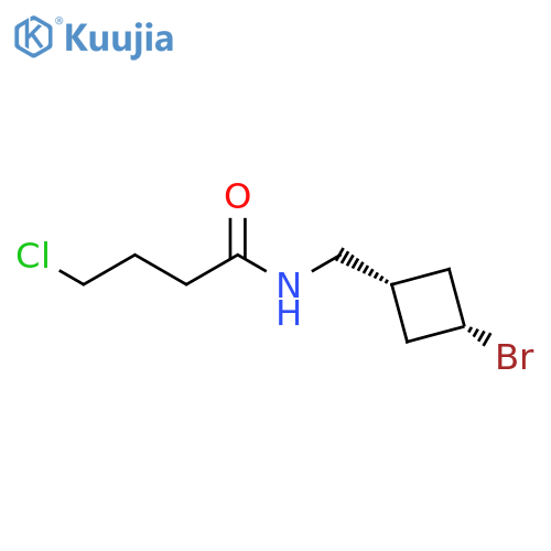 Butanamide, N-[(cis-3-bromocyclobutyl)methyl]-4-chloro- structure