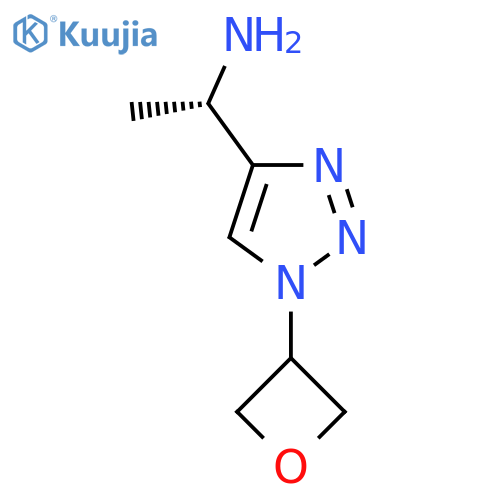 (1S)-1-[1-(oxetan-3-yl)-1H-1,2,3-triazol-4-yl]ethan-1-amine structure