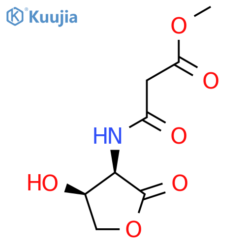 methyl 2-{[(3R,4S)-4-hydroxy-2-oxooxolan-3-yl]carbamoyl}acetate structure