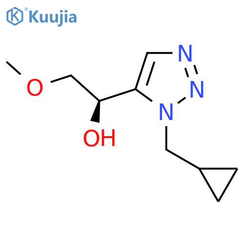 (1R)-1-[1-(cyclopropylmethyl)-1H-1,2,3-triazol-5-yl]-2-methoxyethan-1-ol structure