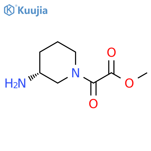 1-Piperidineacetic acid, 3-amino-α-oxo-, methyl ester, (3R)- structure