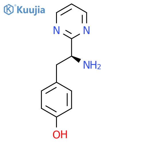 4-(2S)-2-amino-2-(pyrimidin-2-yl)ethylphenol structure