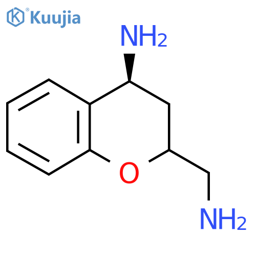 (4S)-2-(aminomethyl)-3,4-dihydro-2H-1-benzopyran-4-amine structure