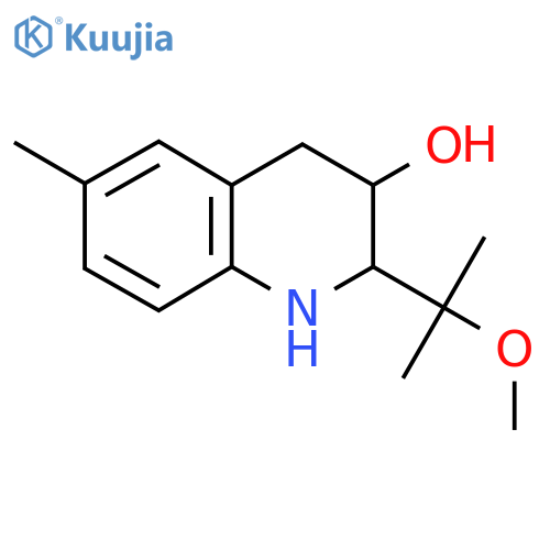 2-(2-Methoxypropan-2-yl)-6-methyl-1,2,3,4-tetrahydroquinolin-3-ol structure