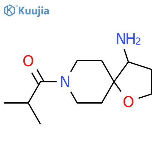 1-{4-amino-1-oxa-8-azaspiro4.5decan-8-yl}-2-methylpropan-1-one structure