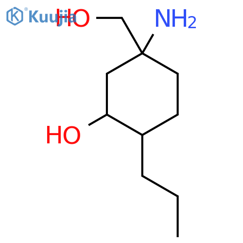 5-Amino-5-(hydroxymethyl)-2-propylcyclohexan-1-ol structure