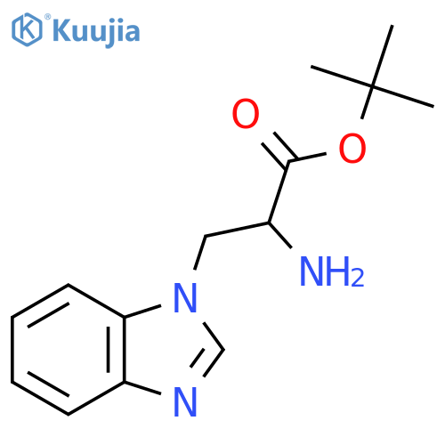 tert-butyl 2-amino-3-(1H-1,3-benzodiazol-1-yl)propanoate structure