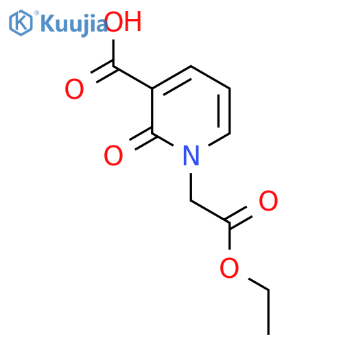 1(2H)-Pyridineacetic acid, 3-carboxy-2-oxo-, 1-ethyl ester structure