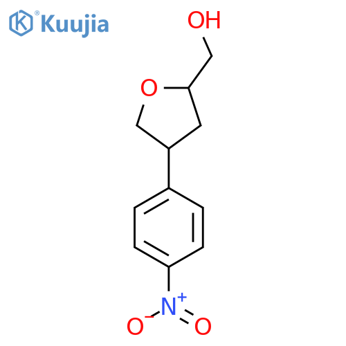 [4-(4-Nitrophenyl)oxolan-2-yl]methanol structure