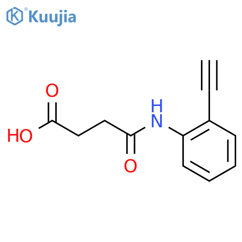 3-[(2-Ethynylphenyl)carbamoyl]propanoic acid structure