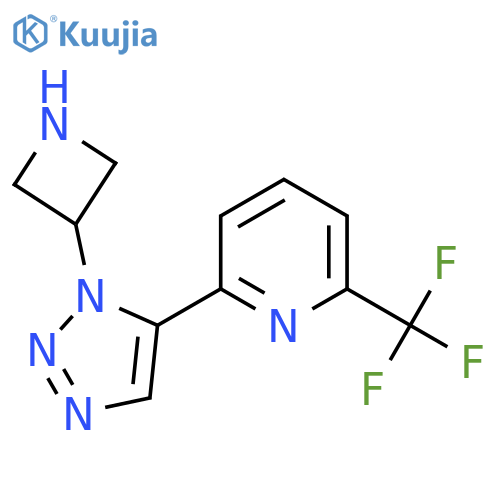 2-[1-(azetidin-3-yl)-1H-1,2,3-triazol-5-yl]-6-(trifluoromethyl)pyridine structure