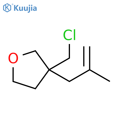 Furan, 3-(chloromethyl)tetrahydro-3-(2-methyl-2-propen-1-yl)- structure