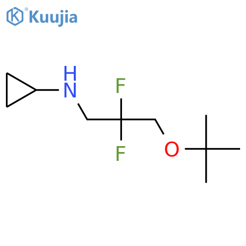 N-[3-(tert-butoxy)-2,2-difluoropropyl]cyclopropanamine structure