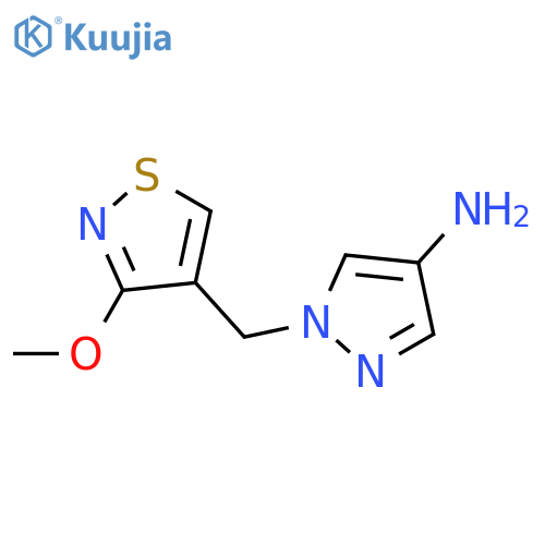 1-(3-methoxy-1,2-thiazol-4-yl)methyl-1H-pyrazol-4-amine structure