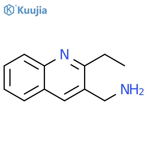3-Quinolinemethanamine, 2-ethyl- structure