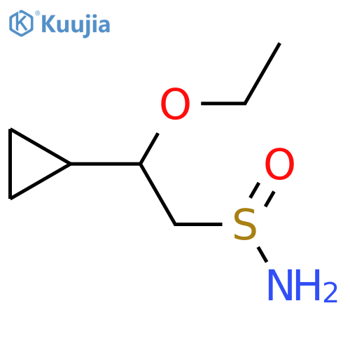 2-Cyclopropyl-2-ethoxyethane-1-sulfinamide structure
