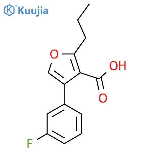 4-(3-fluorophenyl)-2-propylfuran-3-carboxylic acid structure