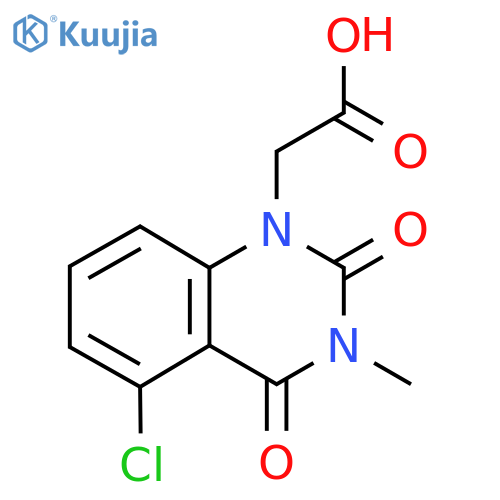 2-(5-chloro-3-methyl-2,4-dioxo-1,2,3,4-tetrahydroquinazolin-1-yl)acetic acid structure