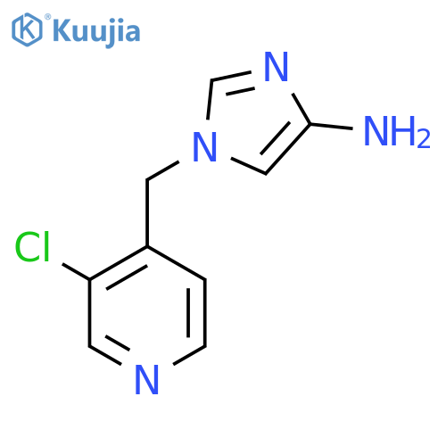 1-[(3-chloropyridin-4-yl)methyl]-1H-imidazol-4-amine structure