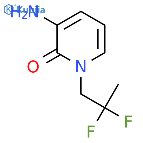 3-amino-1-(2,2-difluoropropyl)-1,2-dihydropyridin-2-one structure