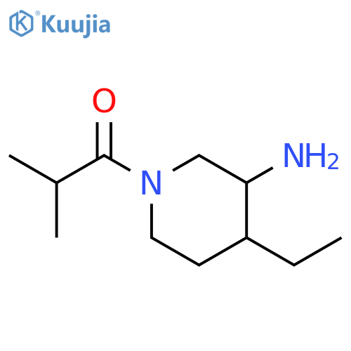 1-Propanone, 1-(3-amino-4-ethyl-1-piperidinyl)-2-methyl- structure