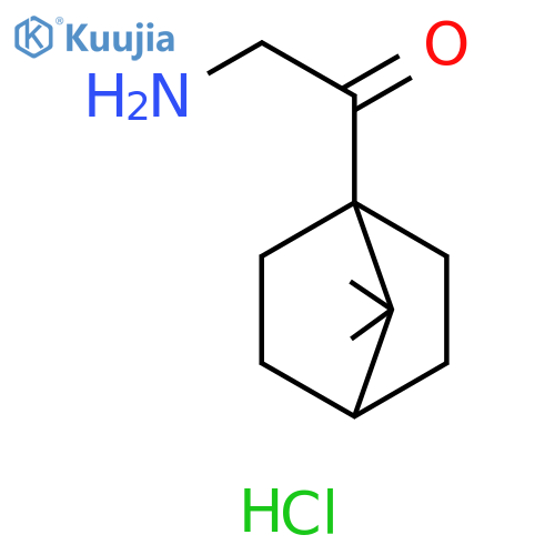 Ethanone, 2-amino-1-(7,7-dimethylbicyclo[2.2.1]hept-1-yl)-, hydrochloride (1:1) structure