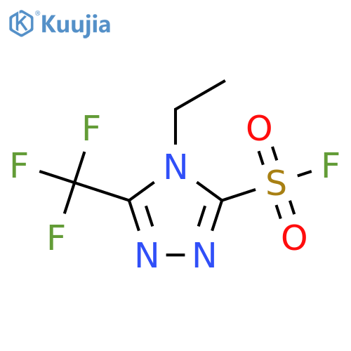 4H-1,2,4-Triazole-3-sulfonyl fluoride, 4-ethyl-5-(trifluoromethyl)- structure