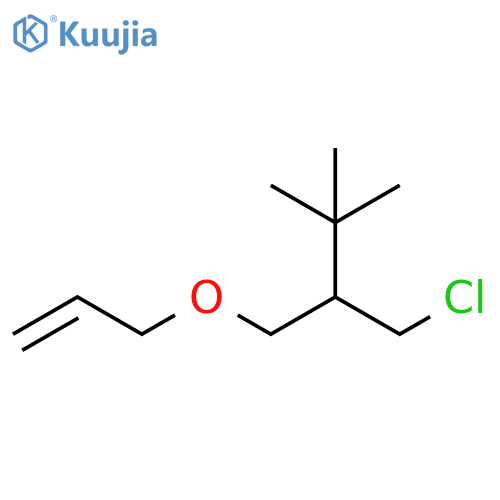 Butane, 1-chloro-3,3-dimethyl-2-[(2-propen-1-yloxy)methyl]- structure