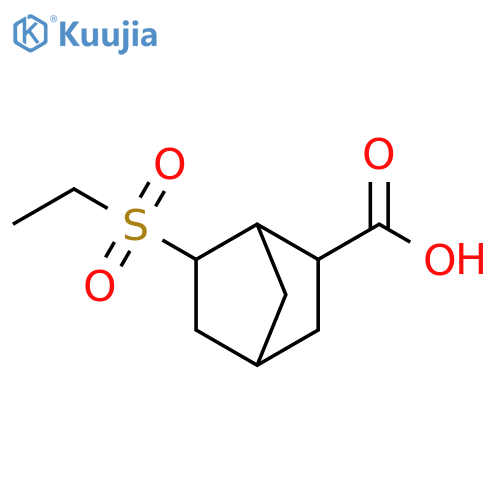 Bicyclo[2.2.1]heptane-2-carboxylic acid, 6-(ethylsulfonyl)- structure