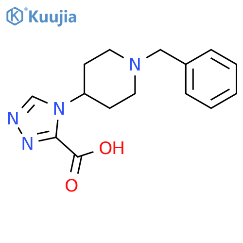 4H-1,2,4-Triazole-3-carboxylic acid, 4-[1-(phenylmethyl)-4-piperidinyl]- structure