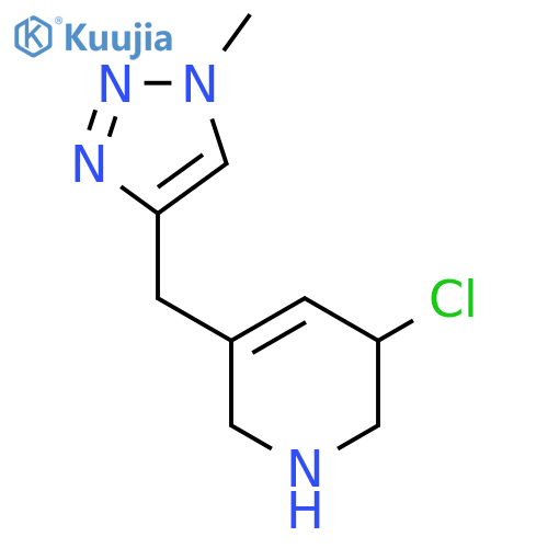 3-chloro-5-[(1-methyl-1H-1,2,3-triazol-4-yl)methyl]-1,2,3,6-tetrahydropyridine structure