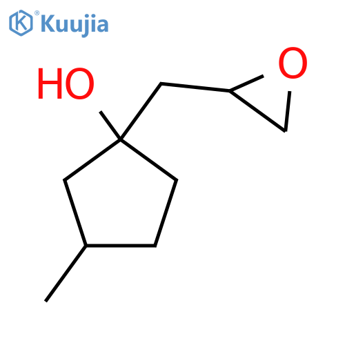 3-Methyl-1-[(oxiran-2-yl)methyl]cyclopentan-1-ol structure