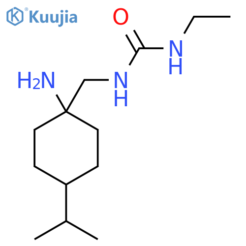 1-{1-amino-4-(propan-2-yl)cyclohexylmethyl}-3-ethylurea structure