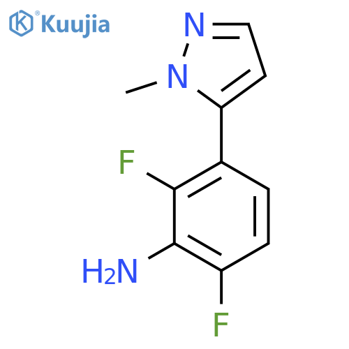 2,6-difluoro-3-(1-methyl-1H-pyrazol-5-yl)aniline structure