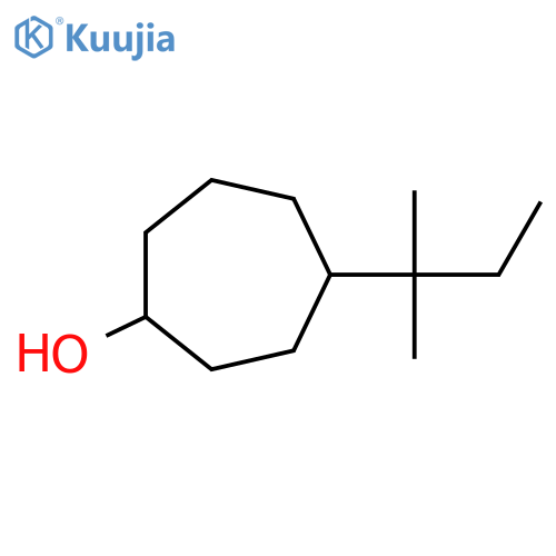 4-(2-Methylbutan-2-yl)cycloheptan-1-ol structure
