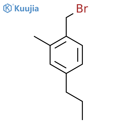 1-(bromomethyl)-2-methyl-4-propylbenzene structure