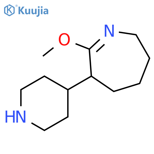 2H-Azepine, 3,4,5,6-tetrahydro-7-methoxy-6-(4-piperidinyl)- structure