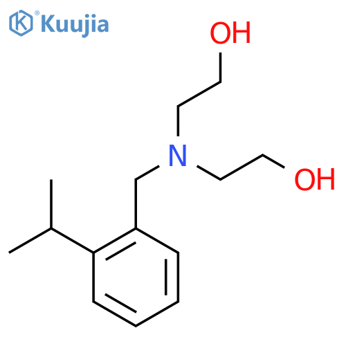 2-[(2-Hydroxyethyl)({[2-(propan-2-yl)phenyl]methyl})amino]ethan-1-ol structure