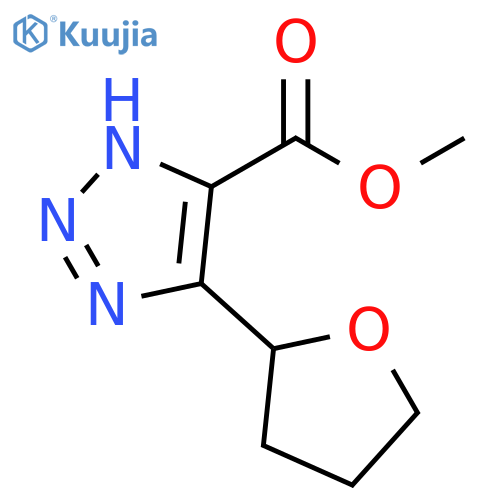 1H-1,2,3-Triazole-5-carboxylic acid, 4-(tetrahydro-2-furanyl)-, methyl ester structure
