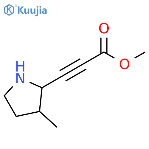 2-Propynoic acid, 3-(3-methyl-2-pyrrolidinyl)-, methyl ester structure