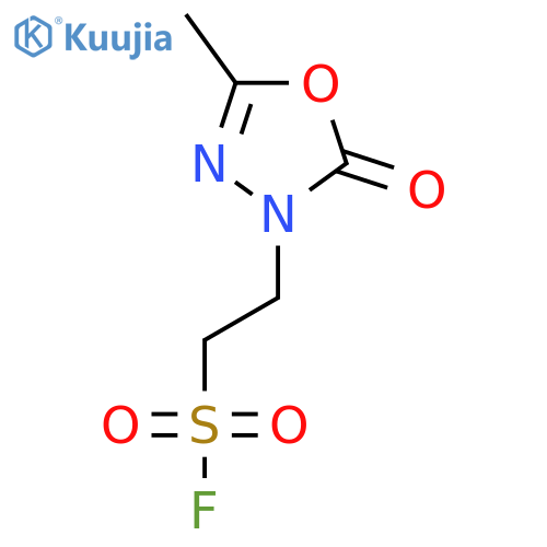 2-(5-Methyl-2-oxo-2,3-dihydro-1,3,4-oxadiazol-3-yl)ethane-1-sulfonyl fluoride structure