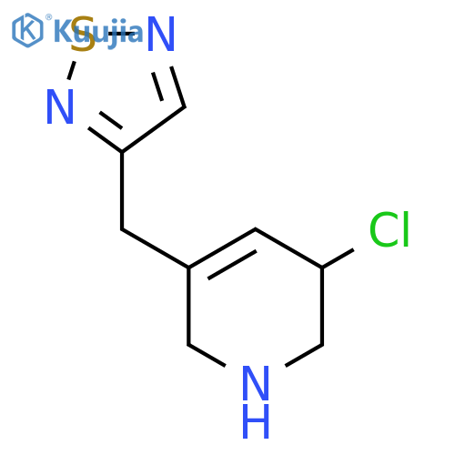 3-Chloro-5-[(1,2,5-thiadiazol-3-yl)methyl]-1,2,3,6-tetrahydropyridine structure