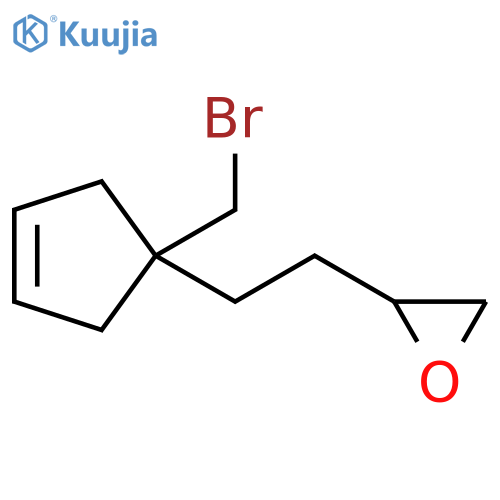 Oxirane, 2-[2-[1-(bromomethyl)-3-cyclopenten-1-yl]ethyl]- structure