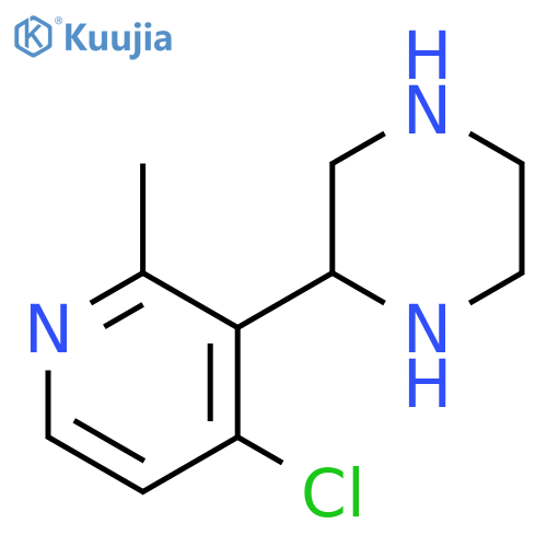 Piperazine, 2-(4-chloro-2-methyl-3-pyridinyl)- structure