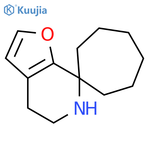 5',6'-dihydro-4'H-spirocycloheptane-1,7'-furo2,3-cpyridine structure