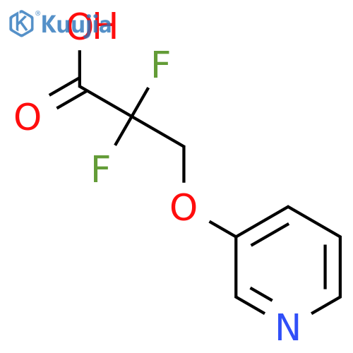 2,2-Difluoro-3-(pyridin-3-yloxy)propanoic acid structure